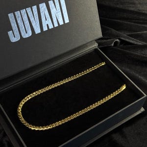 6mm Gold Cuban Link Chain Necklace for Men - 18k Gold Jewelry - Italian Gold Plated Chain - Miami Cuban Chain - Special Gift Custom Chain