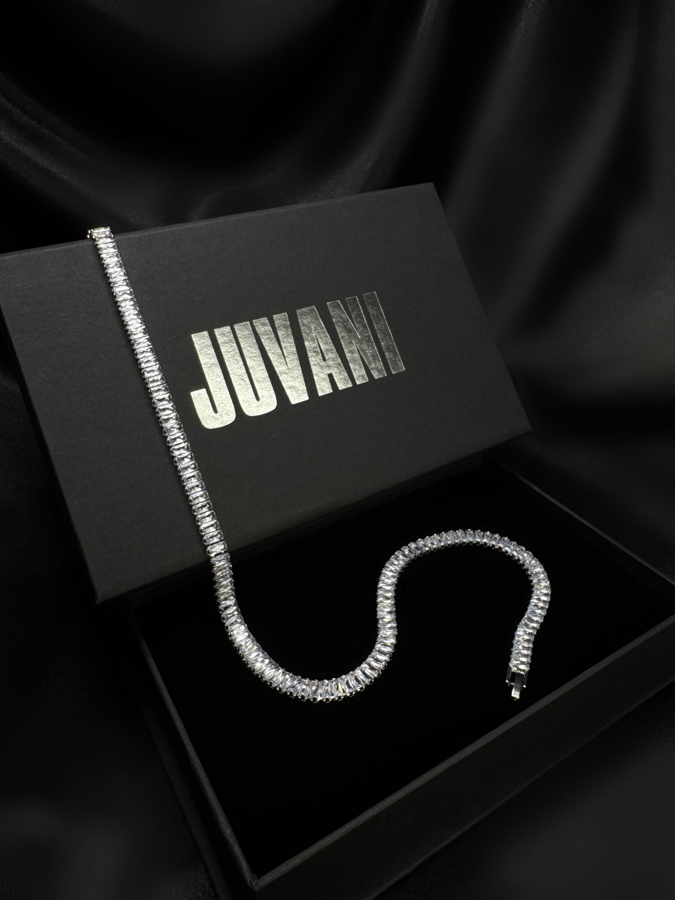 Baguette Diamond Tennis Chain Necklace - Sparkling Cubic Zirconia