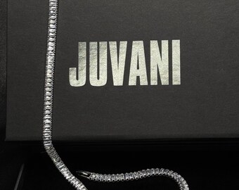 Baguette Diamond Tennis Chain Necklace - Sparkling Cubic Zirconia