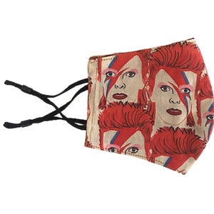 Ziggy Stardust Aladdin Sane David Bowie Face Mask, Feminist Gifts