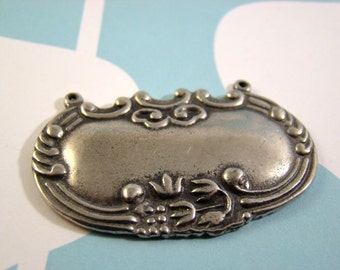 One (1) Pewter Decanter Label Pendant - Perfect for Engraving