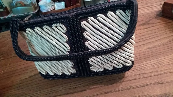 1940s Telephone cord handbag, war-era plastic coil