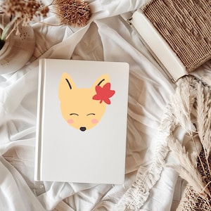 Fox Hardcover Journal Matte | Woodland Animal Notebook | Adorable Diary | Cute Animal Planner | Gift for Writers | Journaling Gift