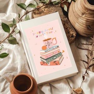 Buchliebhaber Hardcover Notizbuch | Notizbuch | Literarisches Geschenk | So viele Bücher, so wenig Zeit | Writer Diary | Matte Journal