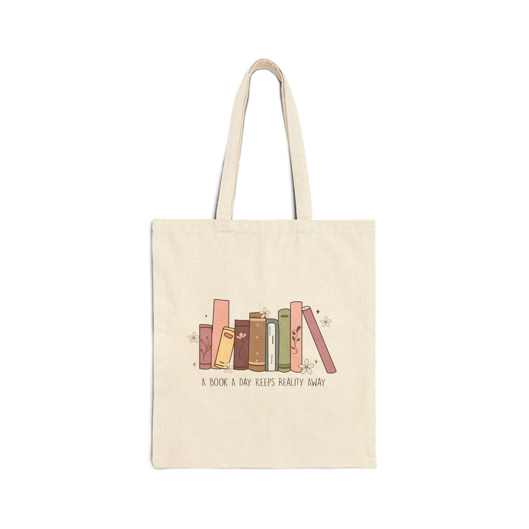BOOK TOTE 26 CM IN COLORFUL CANVAS 226509