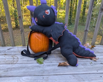 Dragon Backpack (Halloween Colors)