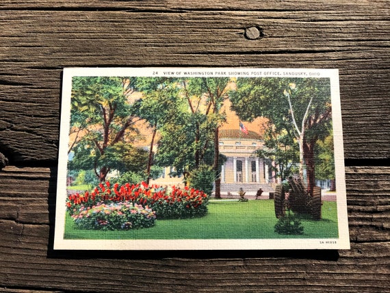 Genuine Curteich-Chicago C.T Art-Colortone Florida Hibiscus Vintage 1930s UNUSED Linen Postcard