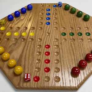Special Edition (Natural Solid Oak) Deluxe Aggravation Game Board
