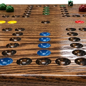 Stained 18&quot; X 18&quot; Deluxe Wahoo Game Board