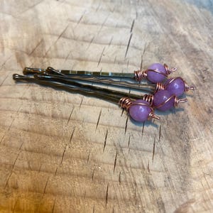 Gemstone Hair Clips