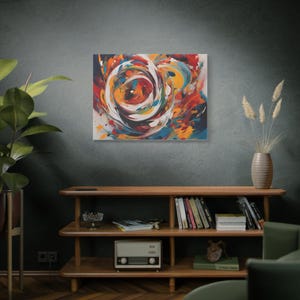 Canvas Art, Abstract Office Art Print, Wall Decor, Home Office Decor, Minimalist Art, Modern Art, Matte Canvas Print