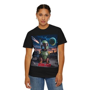 Cosmic Boba Pett T-Shirt: Unisex Space Theme Graphic Tee