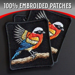 100% Embroidered Sewn on Patches , Custom logo Patches , Custom Iron On Patches ,Custom VELCRO Hook & Loop Patches ,Custom Sew on Patches
