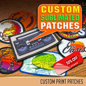 Custom print patches, Custom Sublimation patches, Custom print Sublimation patches | Personalized Heat Press Patches