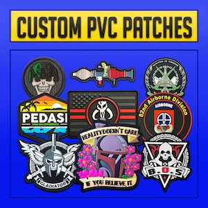 Customize PVC Patches | Rubber badge | Custom Morale Patch | Silicone Patches | Custom Hook And Loop Patch | christmas patch