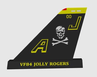 F-14 Tomcat Jolly Rogers Tail Flash 3MF File (DIGITAL FILE) - Etsy