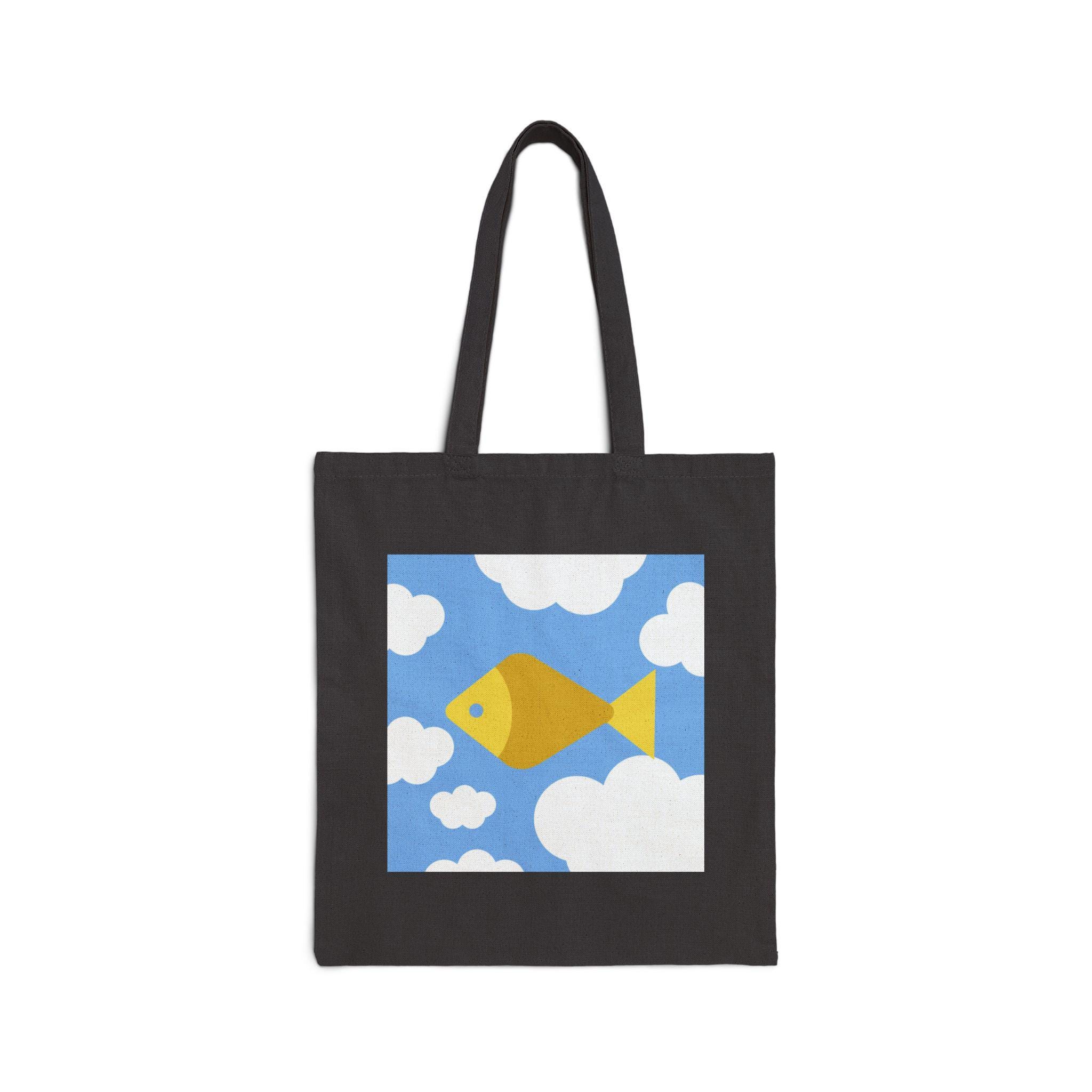 FISH UPON THE SKY トートバッグ GMM PONDPHUWIN Fish Upon the Sky Cotton Canvas Tote Bag, Thai BL Series