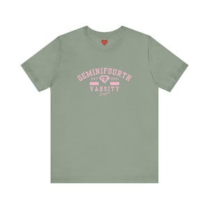 GeminiFourth Logo Varsity Style Unisex Tee, Short Sleeve, BL Thai