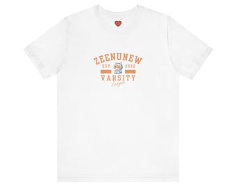 Zeenunew Nongzon Mascot Varsity Style Unisex Tee, Short Sleeve, BL