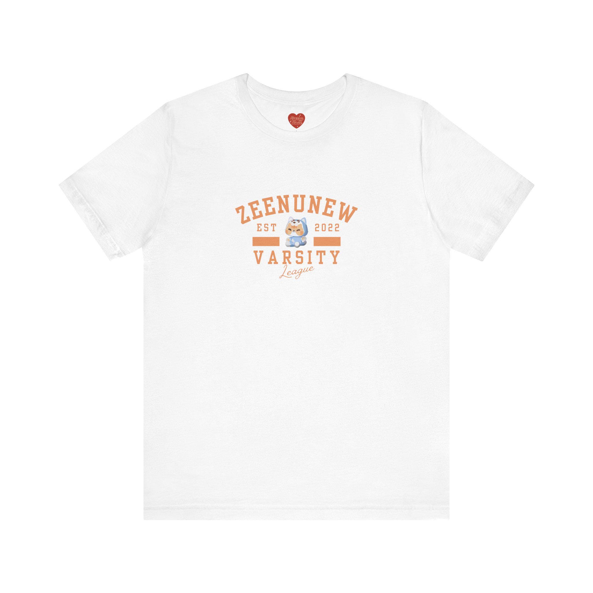 Zeenunew Nongzon Mascot Varsity Style Unisex Tee, Short Sleeve, BL