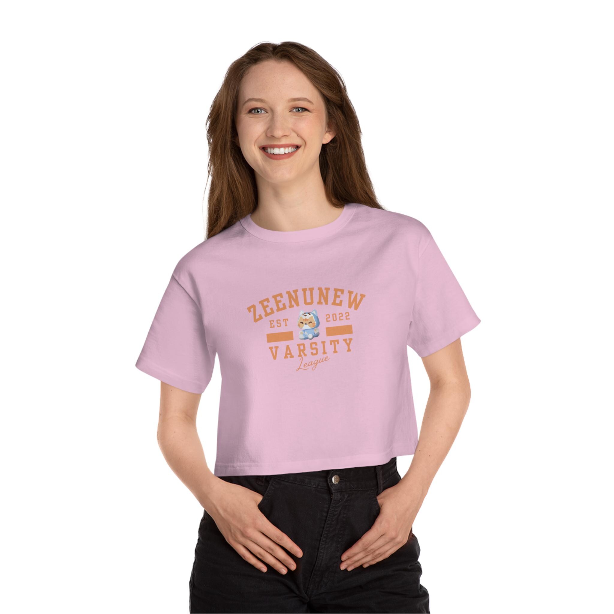Zeenunew Nongzon Mascot Champion Women's Cropped T-shirt, Varsity