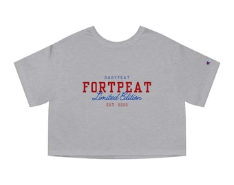 FortPeat Champion Women's Cropped T-Shirt, Thai BL