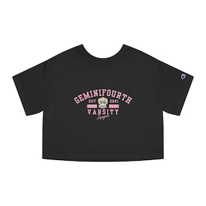 GeminiFourth Look Khunnoo Champion Women&#39;s Cropped T-Shirt, Varsity Style, BL Thai