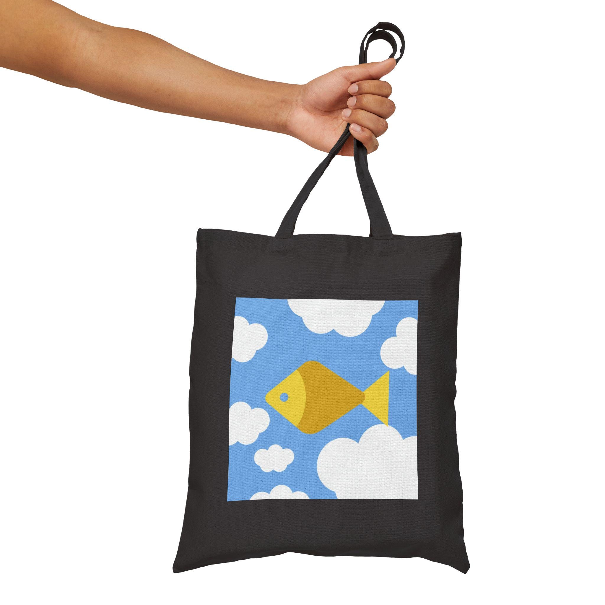 FISH UPON THE SKY トートバッグ GMM PONDPHUWIN Fish Upon the Sky Cotton Canvas Tote Bag, Thai BL Series