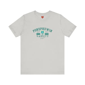 PondPhuwin Permpoon Varsity Style Unisex Tee, Short Sleeve, BL Thai