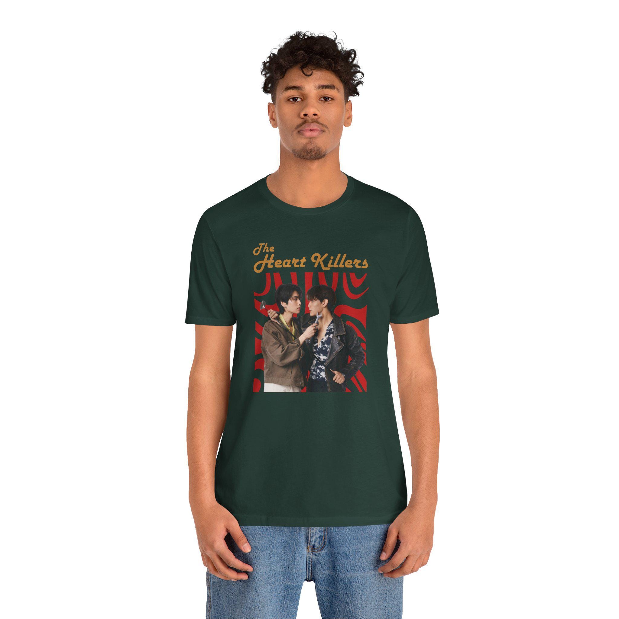 The Heart Killers Tシャツ Lサイズ　ポストカード付き The Heart Killers the Series Retro Style Unisex Tee, Short