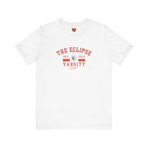 The Eclipse Varsity Style Unisex Tee, Short Sleeve, Thai BL, FirstKhaotung