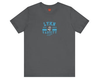 LYKN Lykyou Varsity Style Unisex Tee, Short Sleeve, T-pop