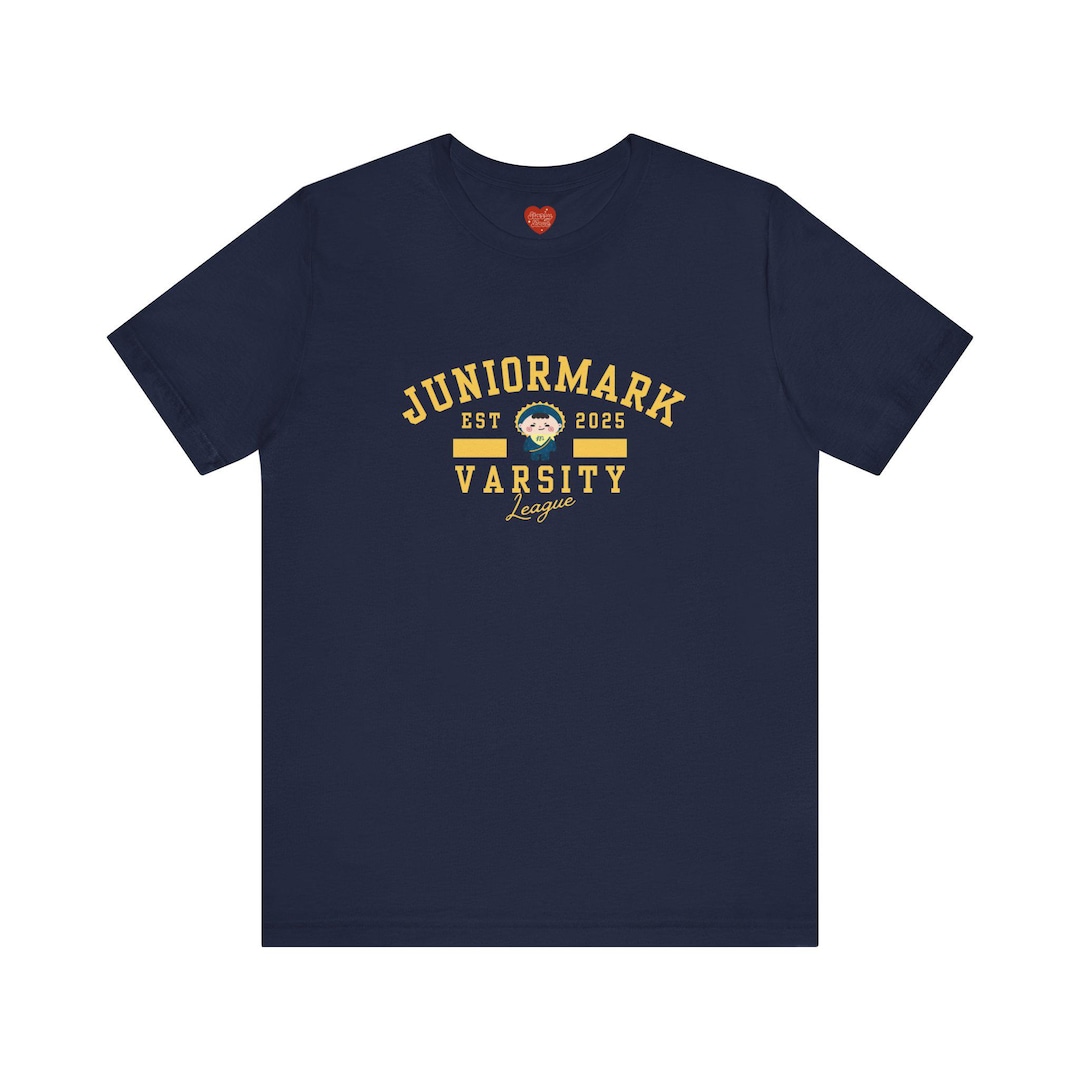 JUNIORMARK JUMMO グッズ Juniormark Jummo Varsity Style Unisex Tee, Short Sleeve, BL Thai