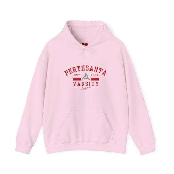 Perthsanta Logo Varsity Style Unisex Heavy Blend Hooded Sweatshirt