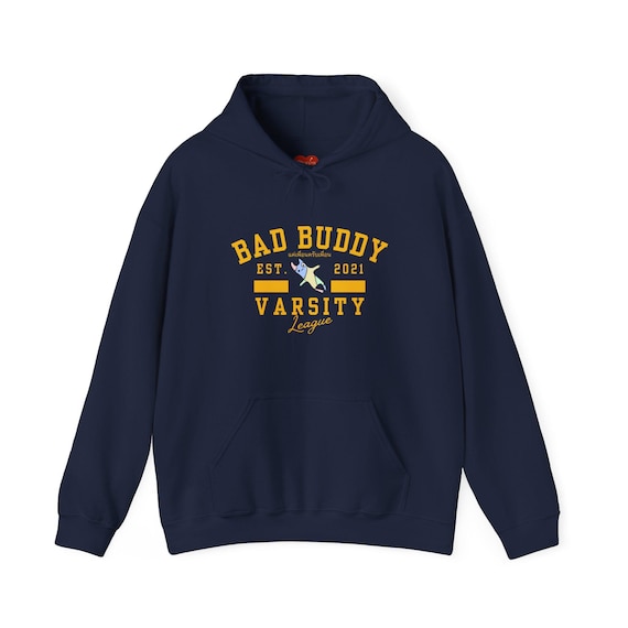 Bad Buddy バーシティスタイル ユニセックス ヘビーブレンド フード 