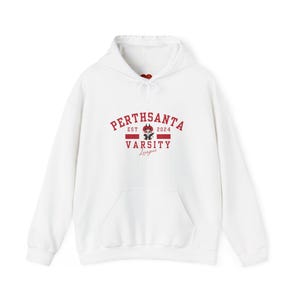 Sudadera unisex con capucha de mezcla pesada estilo universitario PerthSanta Domiia, Thai BL
