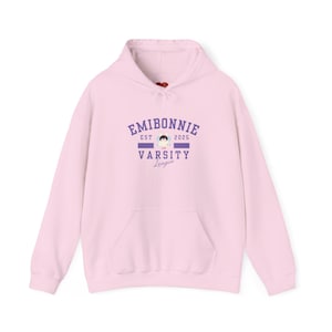 EmiBonnie Any Varsity Style Unisex Heavy Blend Hooded Sweatshirt, Thai GL