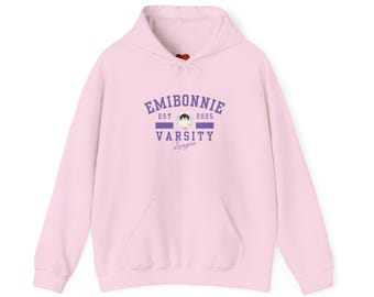 EmiBonnie Any Varsity Style Unisex Heavy Blend Hooded Sweatshirt, Thai GL