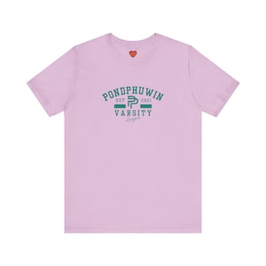 PondPhuwin Logo Varsity Style Unisex Tee, Short Sleeve, BL Thai