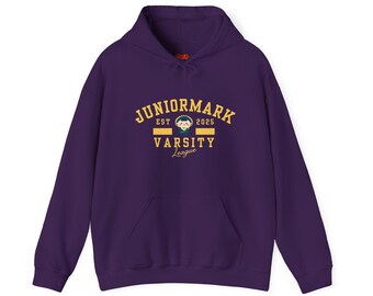 JuniorMark Jummo Varsity Style Unisex Heavy Blend Hooded Sweatshirt, Thai BL