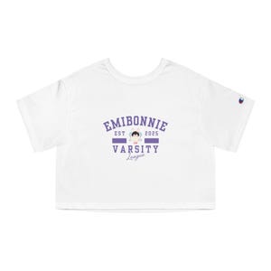 EmiBonnie Any Champion Women&#39;s Cropped T-Shirt, Varsity Style, Thai GL