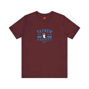 Taynew Polcasan Varsity Style Unisex Tee, Short Sleeve, BL Thai