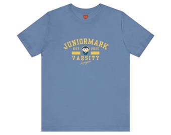 Juniormark Jummo Varsity Style Unisex Tee, Short Sleeve, BL