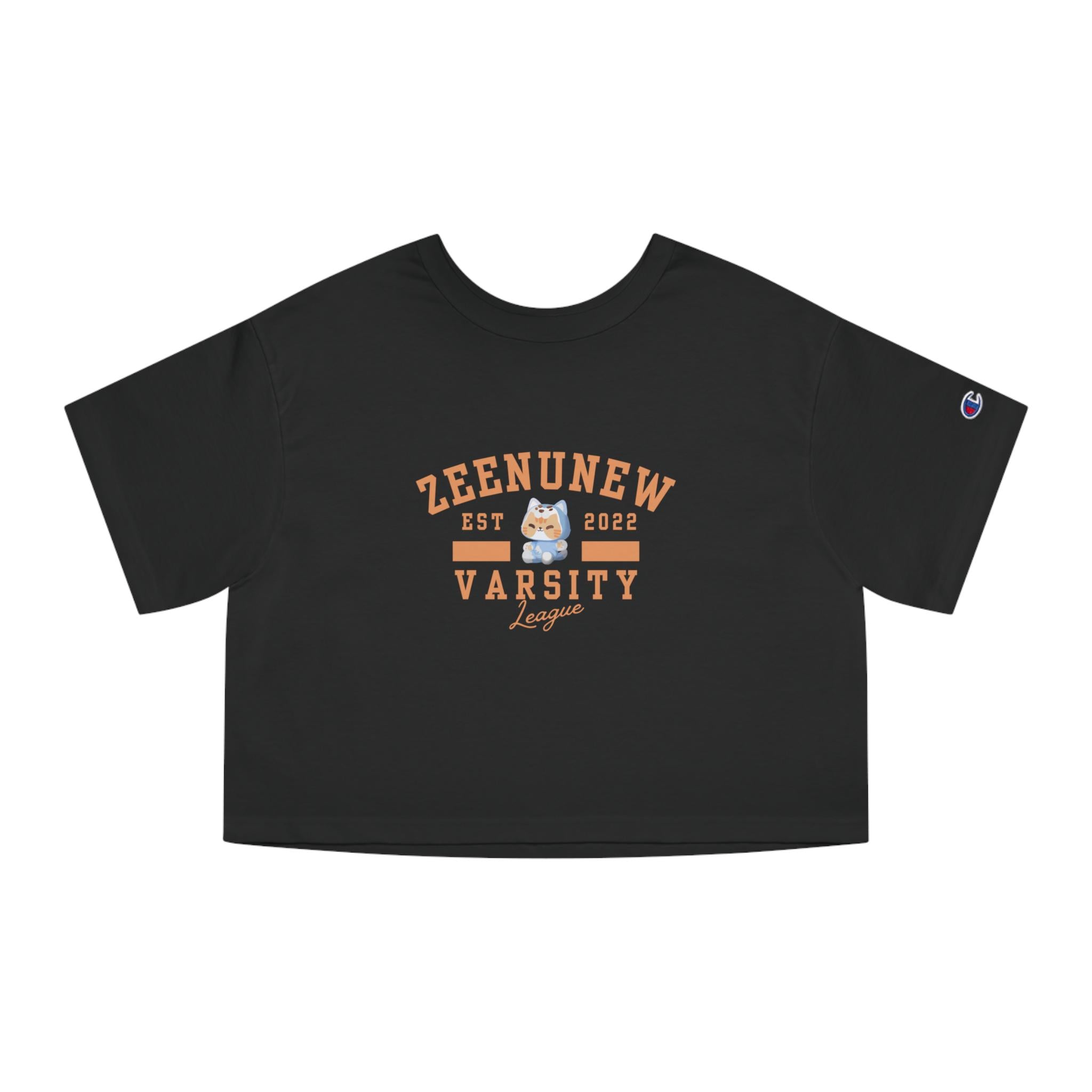 Zeenunew Nongzon Mascot Champion Women's Cropped T-shirt, Varsity