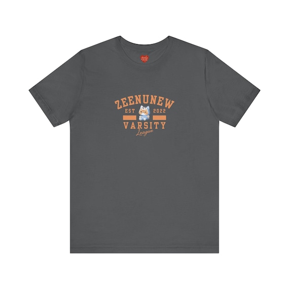 Zeenunew Nongzon Mascot Varsity Style Unisex Tee, Short Sleeve, BL