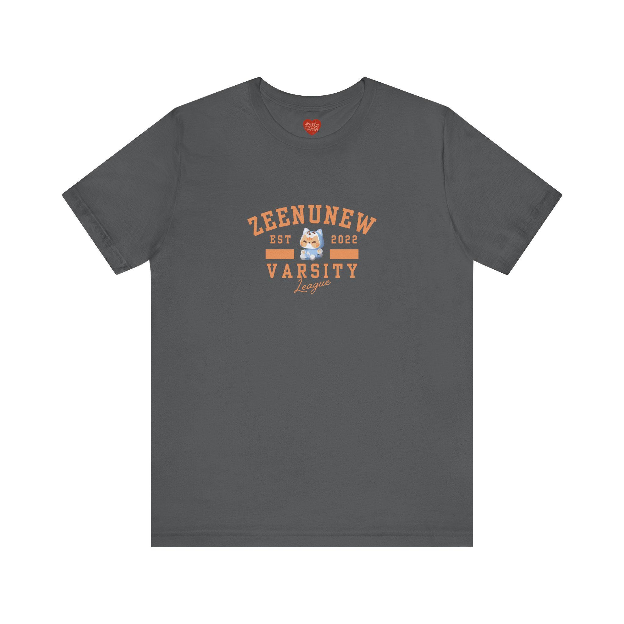 Zeenunew Nongzon Mascot Varsity Style Unisex Tee, Short Sleeve, BL