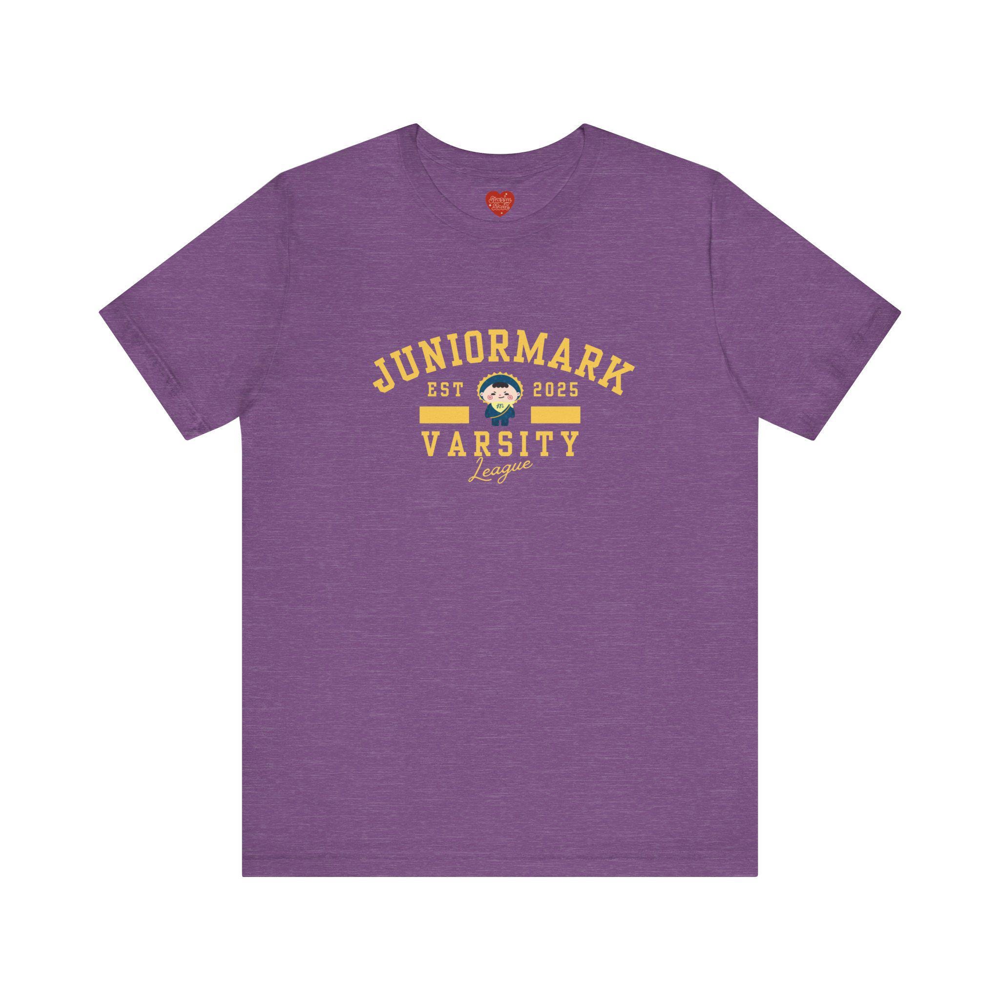 JUNIORMARK JUMMO グッズ Juniormark Jummo Varsity Style Unisex Tee, Short Sleeve, BL