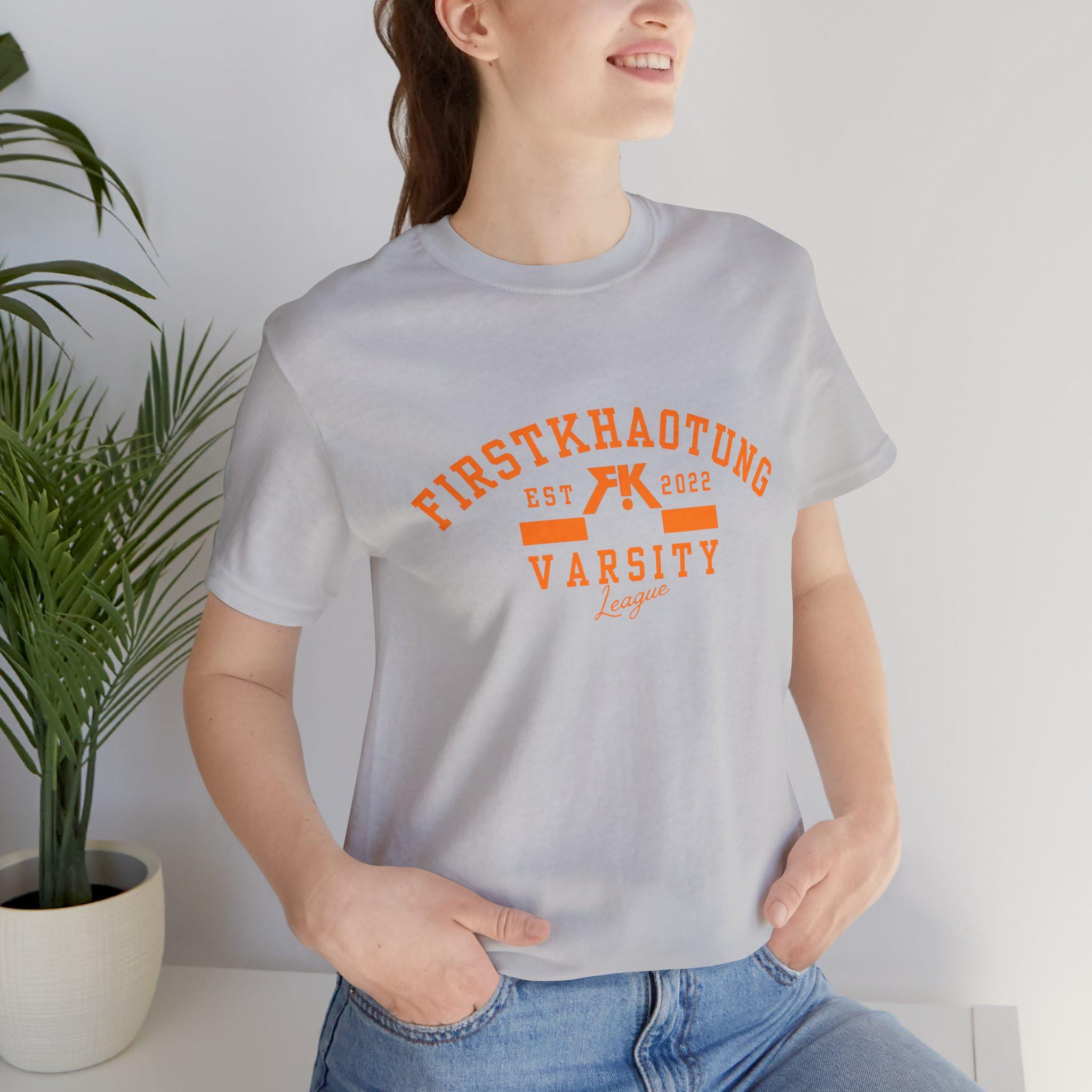 Firstkhaotung Logo Varsity Style Unisex Tee, Short Sleeve