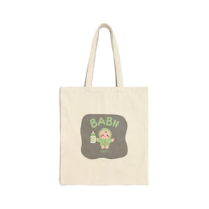 Babii (OffGun) Cotton Canvas Tote Bag, Thai BL