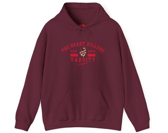 The Heart Killers Varsity Style Unisex Heavy Blend Hooded